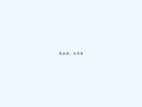 第五讲：木质素 PPT
