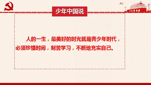 争做新时代好少年主题班队活动课件2