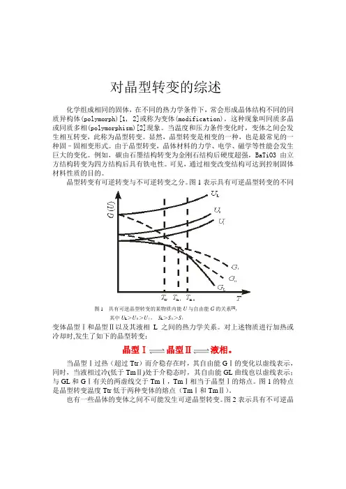 对晶型转变的综述
