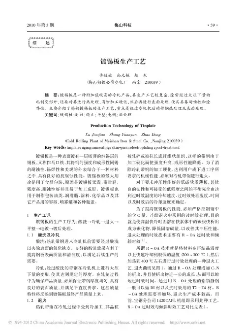 001镀锡板生产工艺