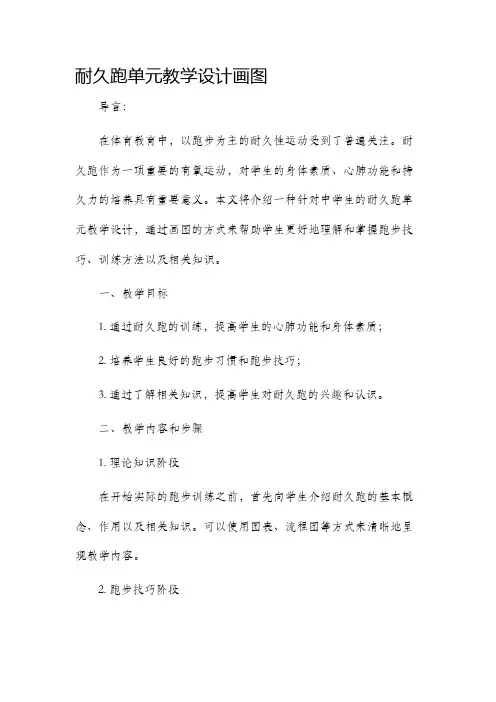耐久跑单元教学设计画图