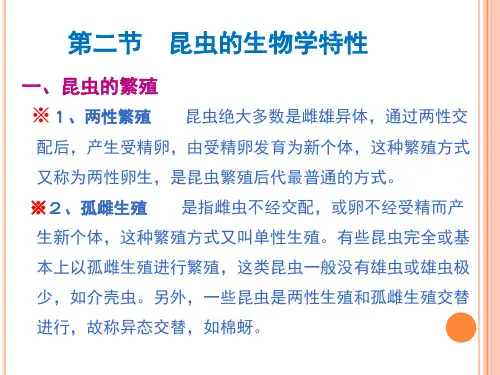 园艺植物害虫防治技术—昆虫的特性