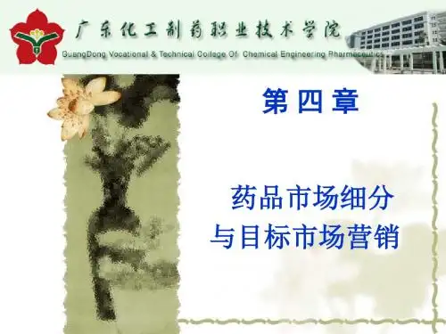 【5A版】药品市场细分与目标市场营销