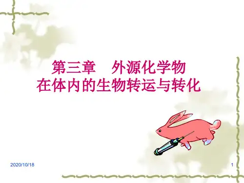 第二章 外源化合物在体内的生物转运