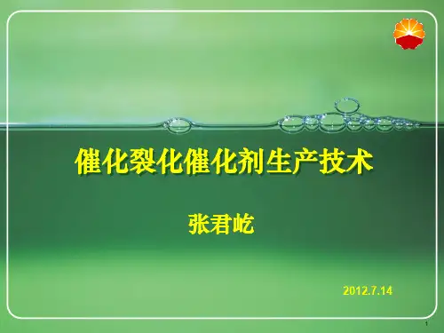 催化裂化催化剂生产技术