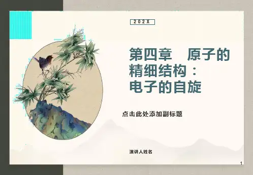 原子的精细结构电子的自旋