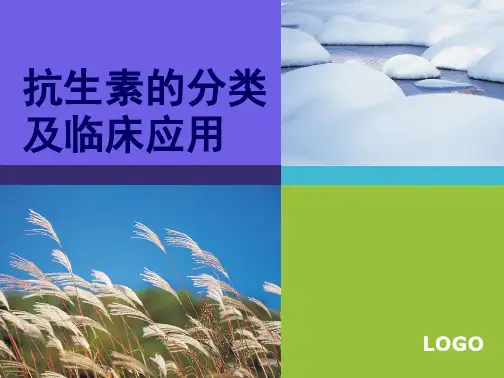 抗生素的分类及临床应用(共44张PPT)