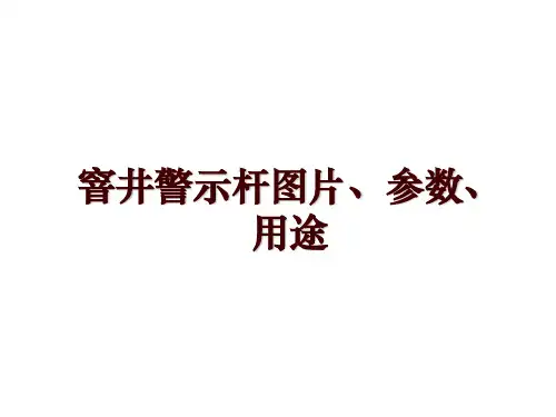 窨井警示杆图片、参数、用途