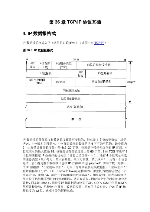 III. Linux系统编程_ 36 TCP／IP协议基础_4 IP数据报格式