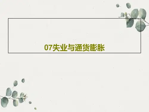 07失业与通货膨胀共35页文档