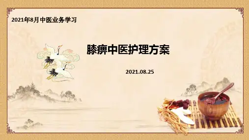 膝痹中医护理方案 - 副本