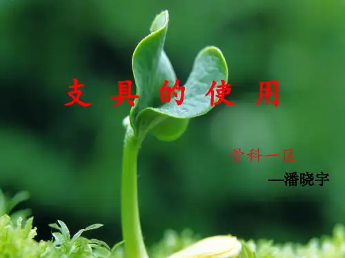 支具的使用
