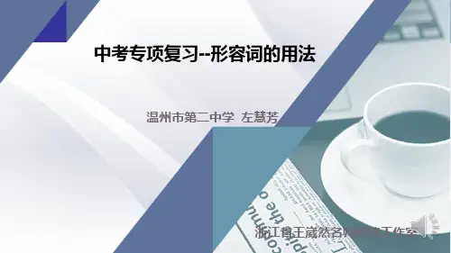 九年级英语中考专项复习-形容词(含语音讲解)(2021年初三英语外研社版)