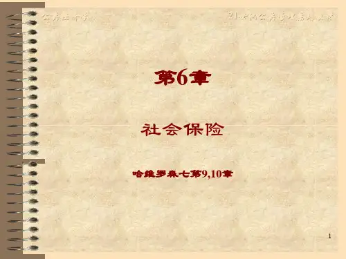 公共经济学第6章社会保险PPT课件
