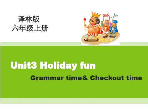 Unit3Holidayfun(Grammartime-Funtime)课件