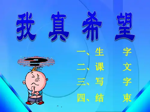 《我真希望》PPT课件