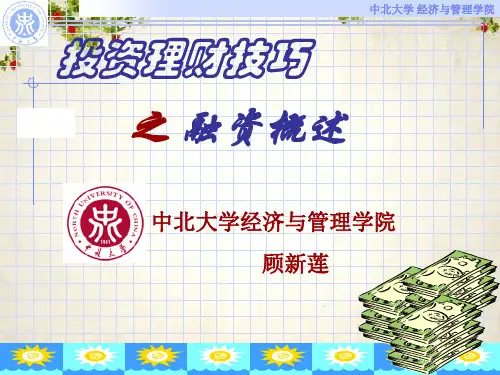 投资理财技巧之融资概述(ppt 46页)