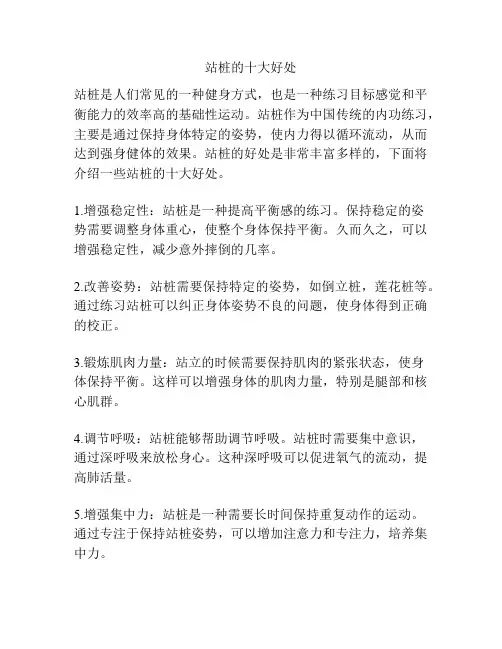 站桩的十大好处