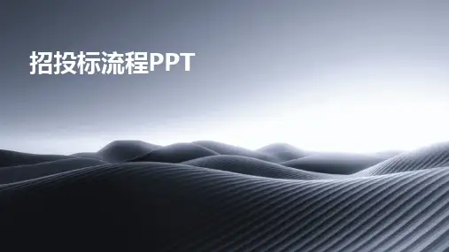 招投标流程PPT