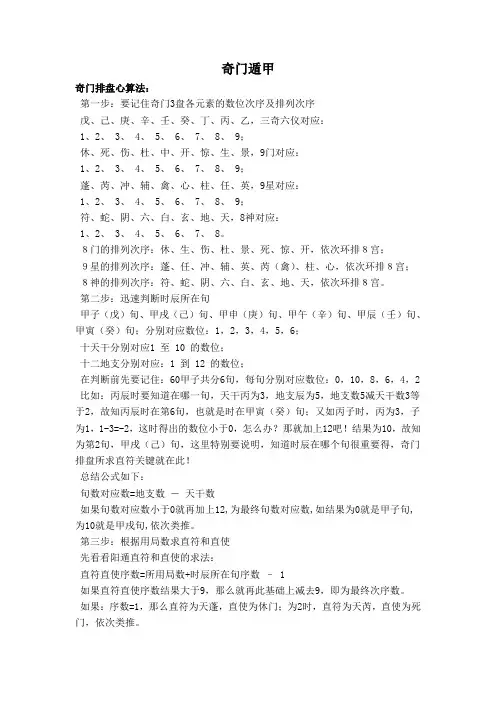 奇门遁甲