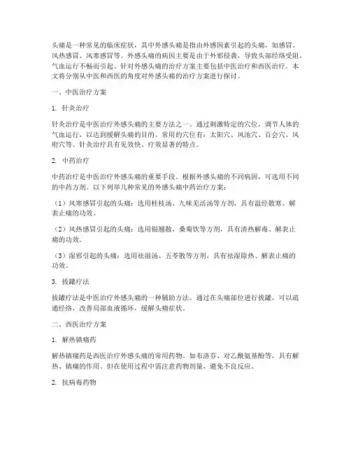 外感头痛治疗方案选择