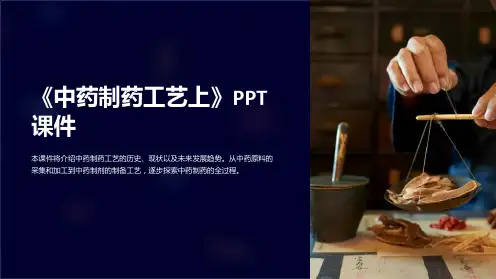 《中药制药工艺上》课件