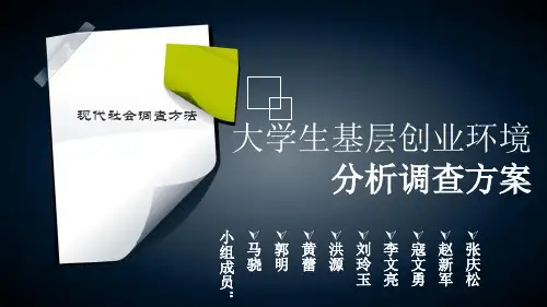 大学生创业环境分析-PPT课件