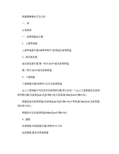 80931_钢筋计算总结.