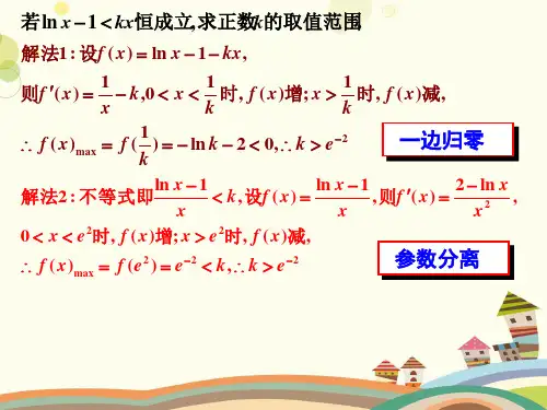 精选导数综合应用中的函数重组完整版课件