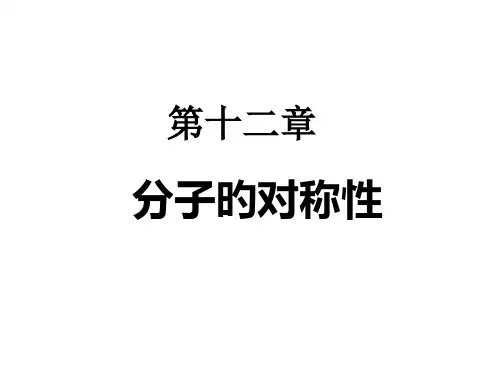 分子的对称性