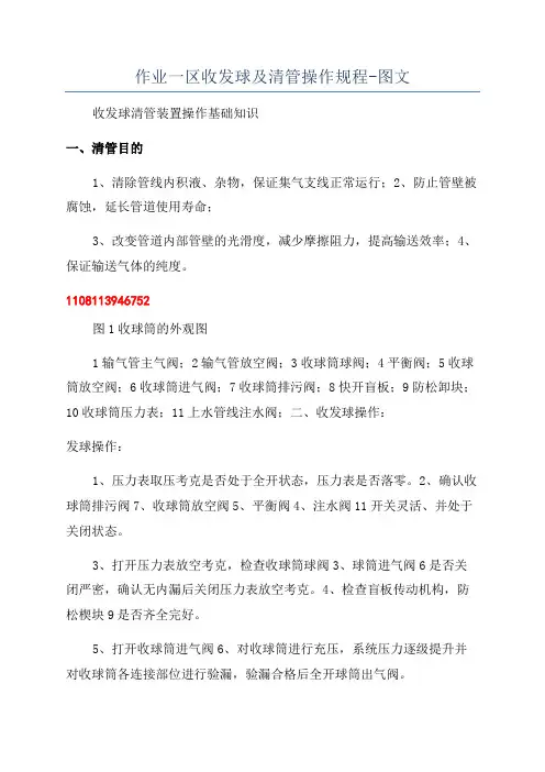 作业一区收发球及清管操作规程-图文