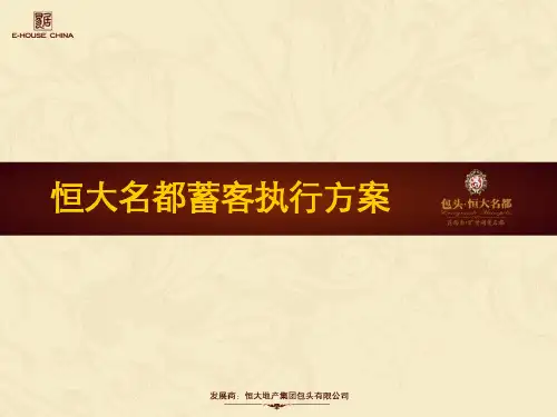 恒大名都市场调研及前期工