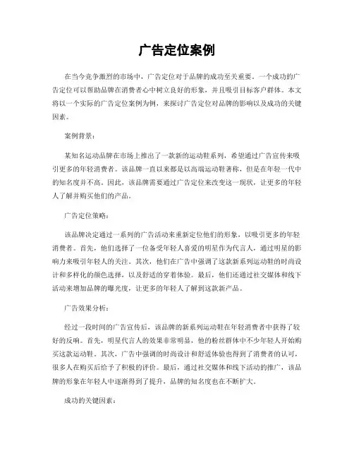 广告定位案例