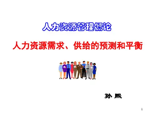 人力资源需求、供给的预测和平衡