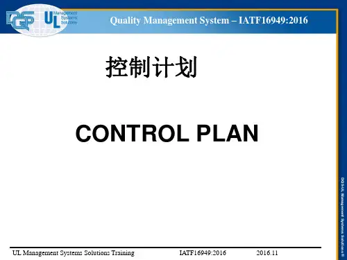控制计划