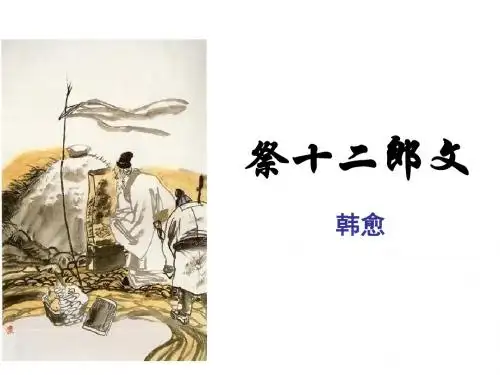 《祭十二郎文》ppt课件