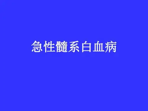 急性髓系白血病