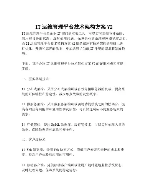 2023-IT运维管理平台技术架构方案V2-1