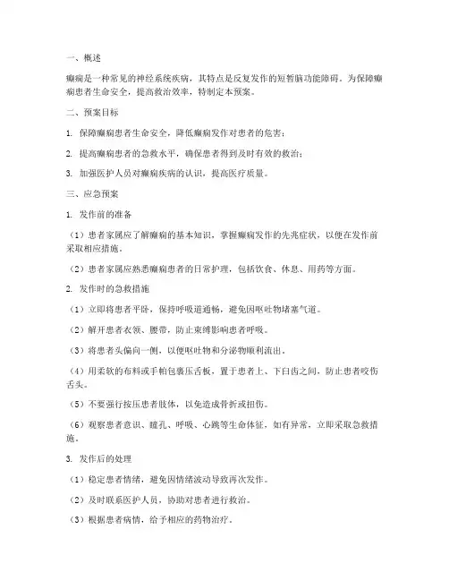 癫痫_应急预案