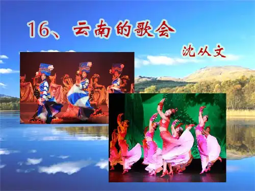 《云南的歌会》课件-八年级下册语文PPT课件
