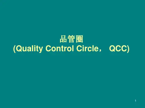 QCC推行方法ppt课件