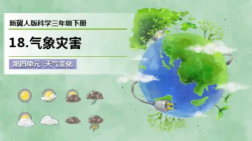 新冀人版科学三年级下册第四单元 天气变化《气象灾害》优质课件