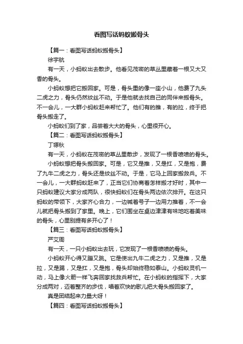看图写话蚂蚁搬骨头