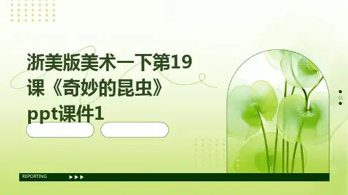 浙美版美术一下第19课《奇妙的昆虫》课件1