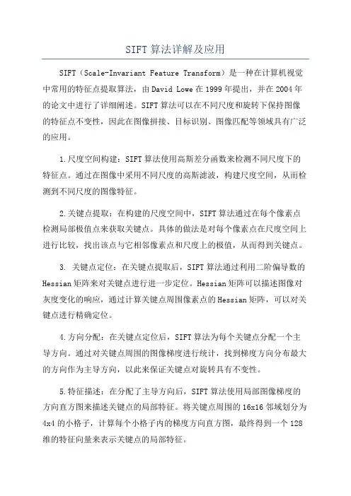 SIFT算法详解及应用