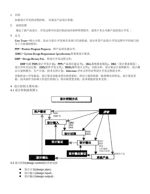产品设计开发管制流程