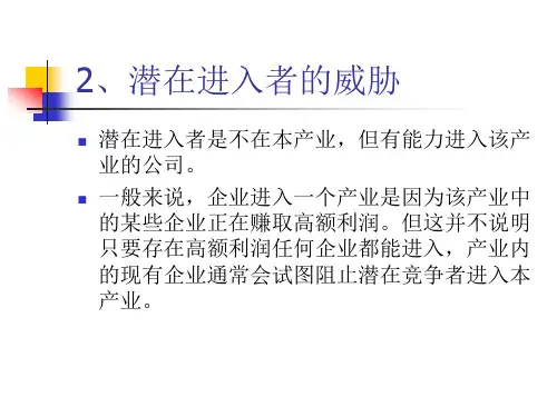 潜在进入者的 服装行业 杰克琼斯