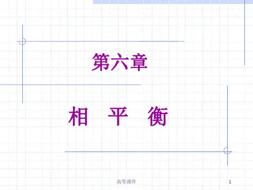 天津大学物理化学课件第六章 相平衡【高等教育】
