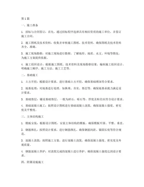 焦炉工程土建施工步骤(3篇)