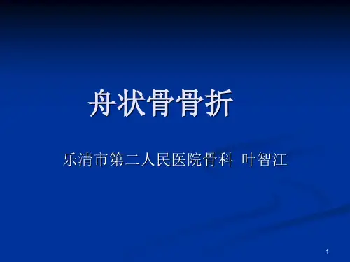 舟状骨骨折PPT优秀课件